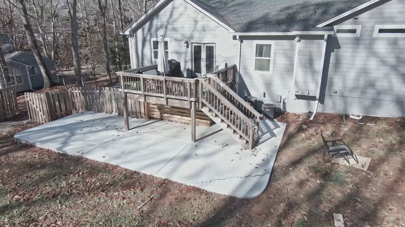 Custom concrete patio installation in Owasso, OK